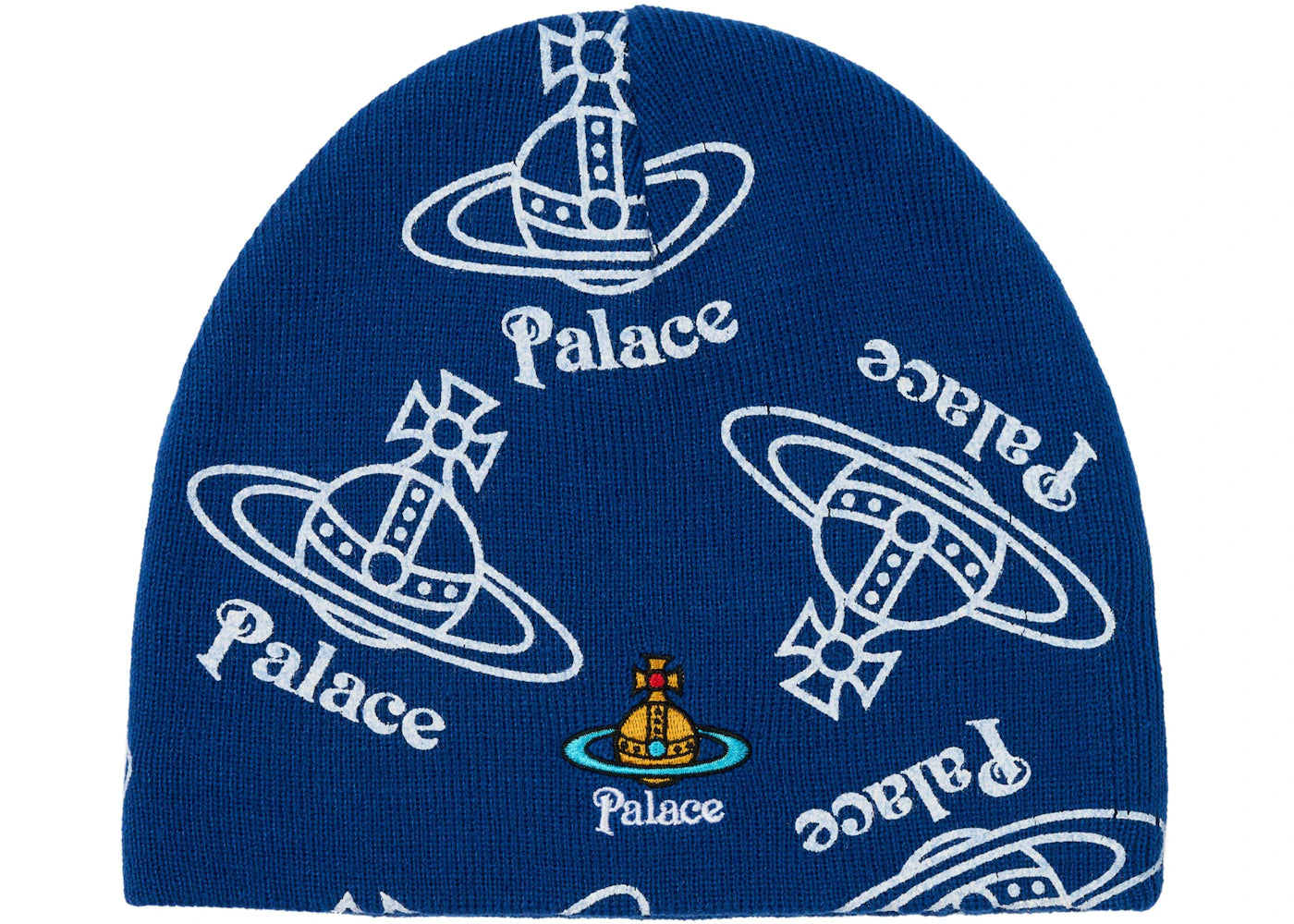 Palace x Vivienne Westwood Jersey Beanie Indigo