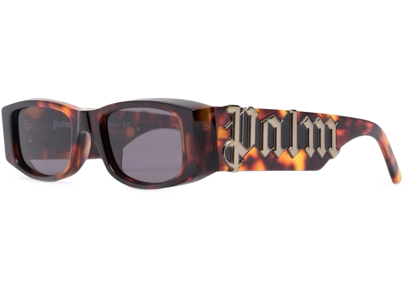 Palm Angels Angel Rectangle Frame Sunglasses Brown Grey (PERI001Y21PLA0016407)