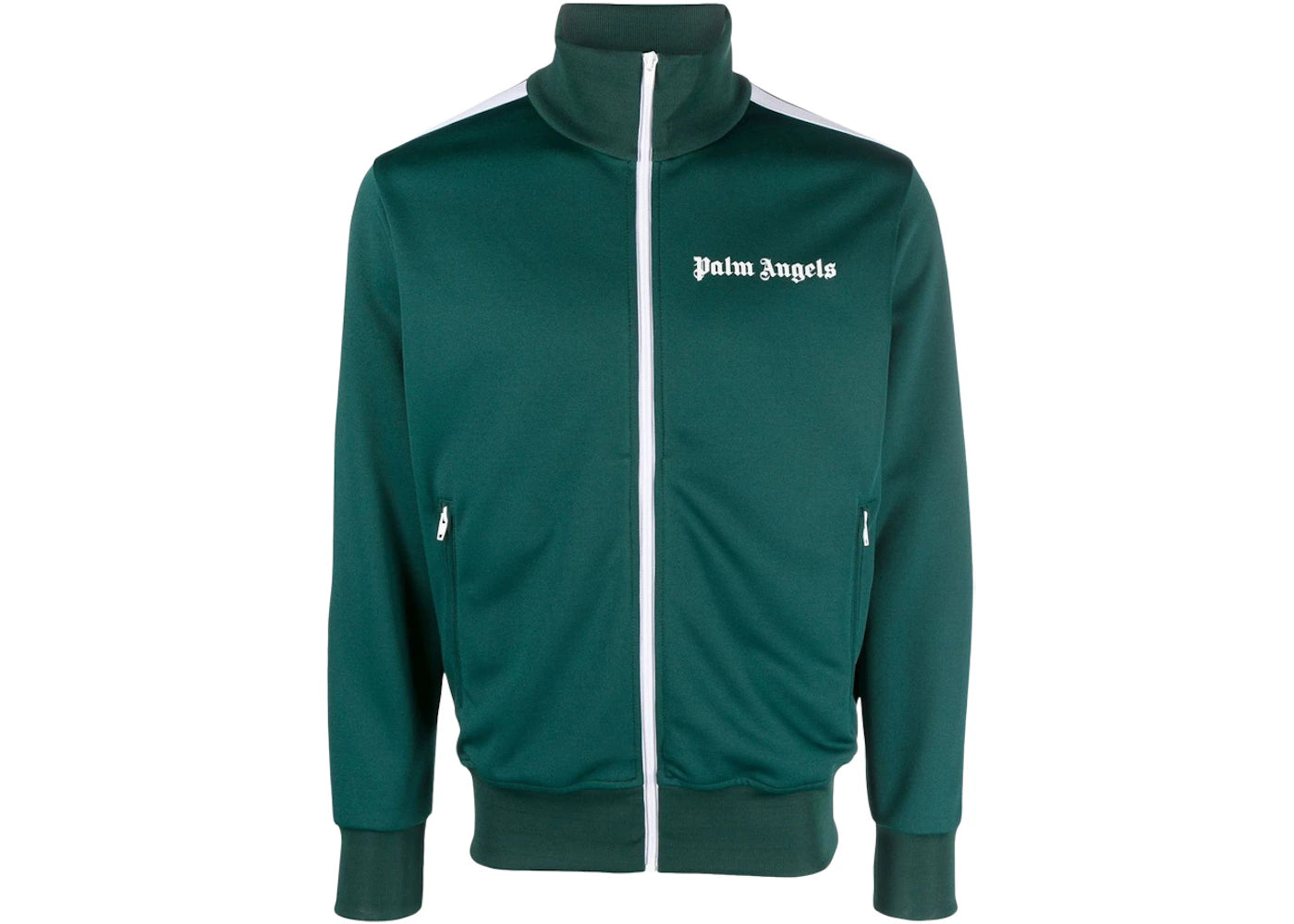 Palm Angels Classic Track Jacket (SS23) Forest Green/White