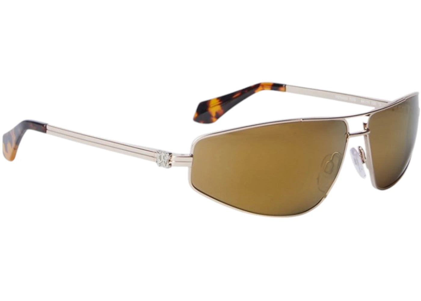 Palm Angels Clavey Gold Sunglasses Gold Gold (PERI059S24MET0017676)