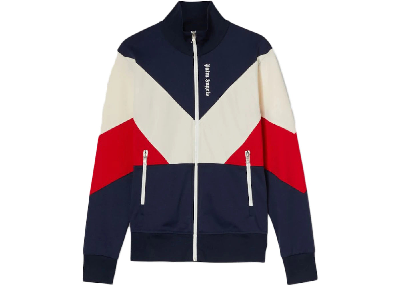 Palm Angels Colorblock Track Jacket Navy/White