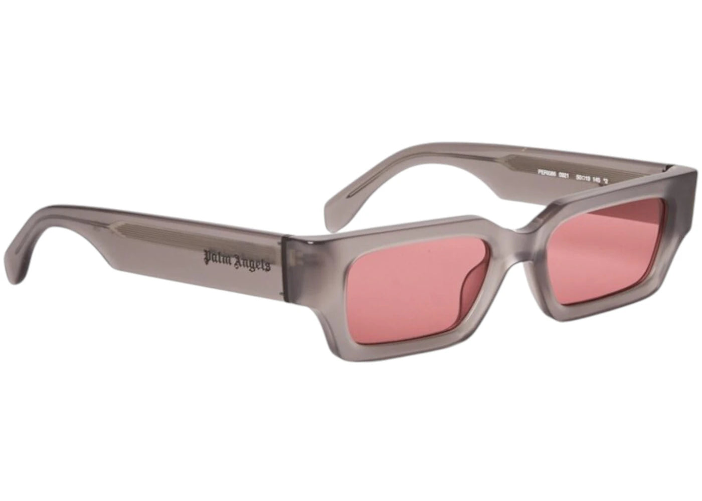 Palm Angels Hyde Sunglasses Trasparent Gray Peach Orange (PERI086F24PLA0010921)