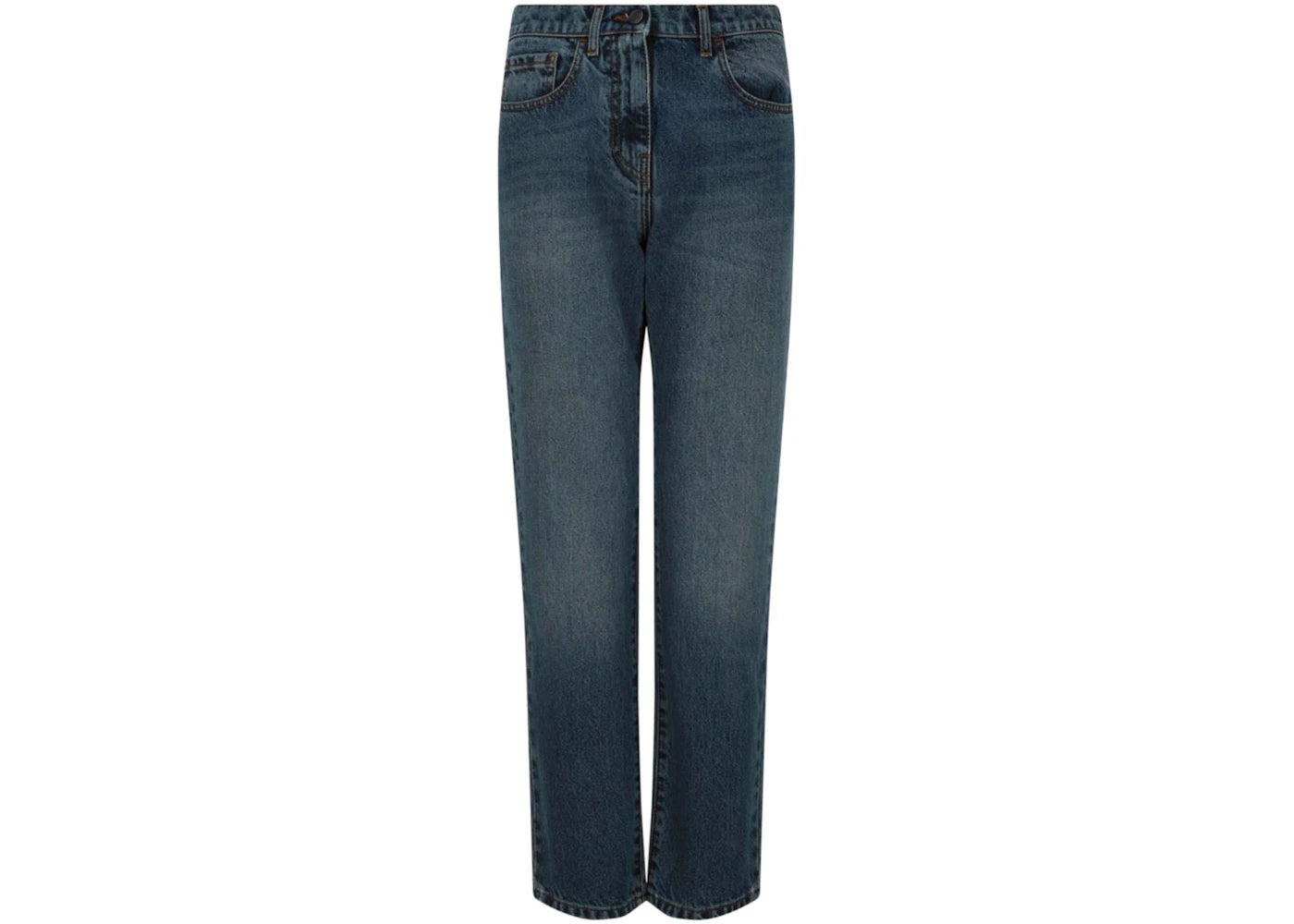 Palm Angels Intarsia Regular Fit Jeans Blue