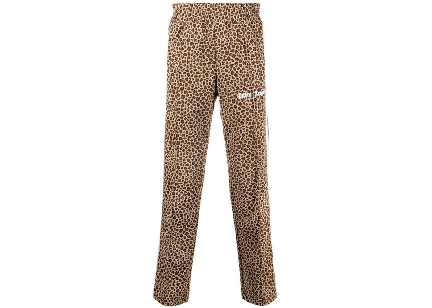 Palm Angels Leopard Track Pants Beige/Off White