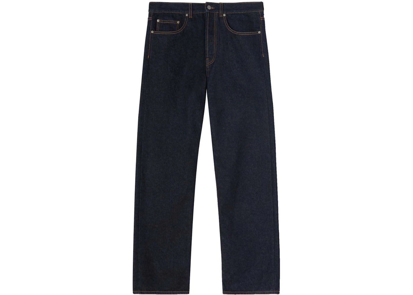 Palm Angels Logo-Embroidered Denim Jeans Indigo Blue