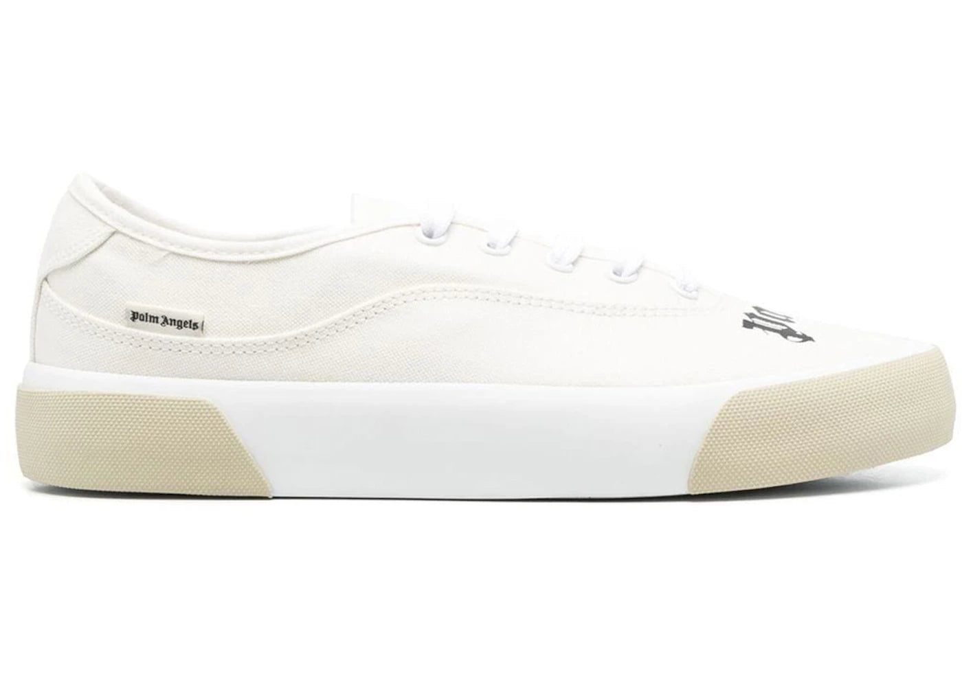 Palm Angels Logo Skaters Sneakers Cream White