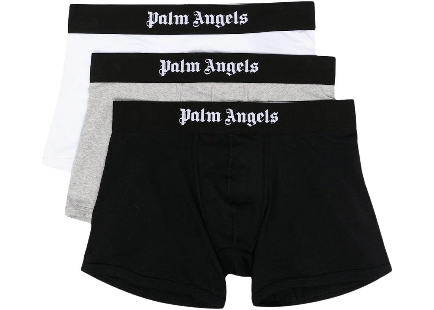 Palm Angels Logo-Waistband Boxers (Pack of 3) Black/Grey/White