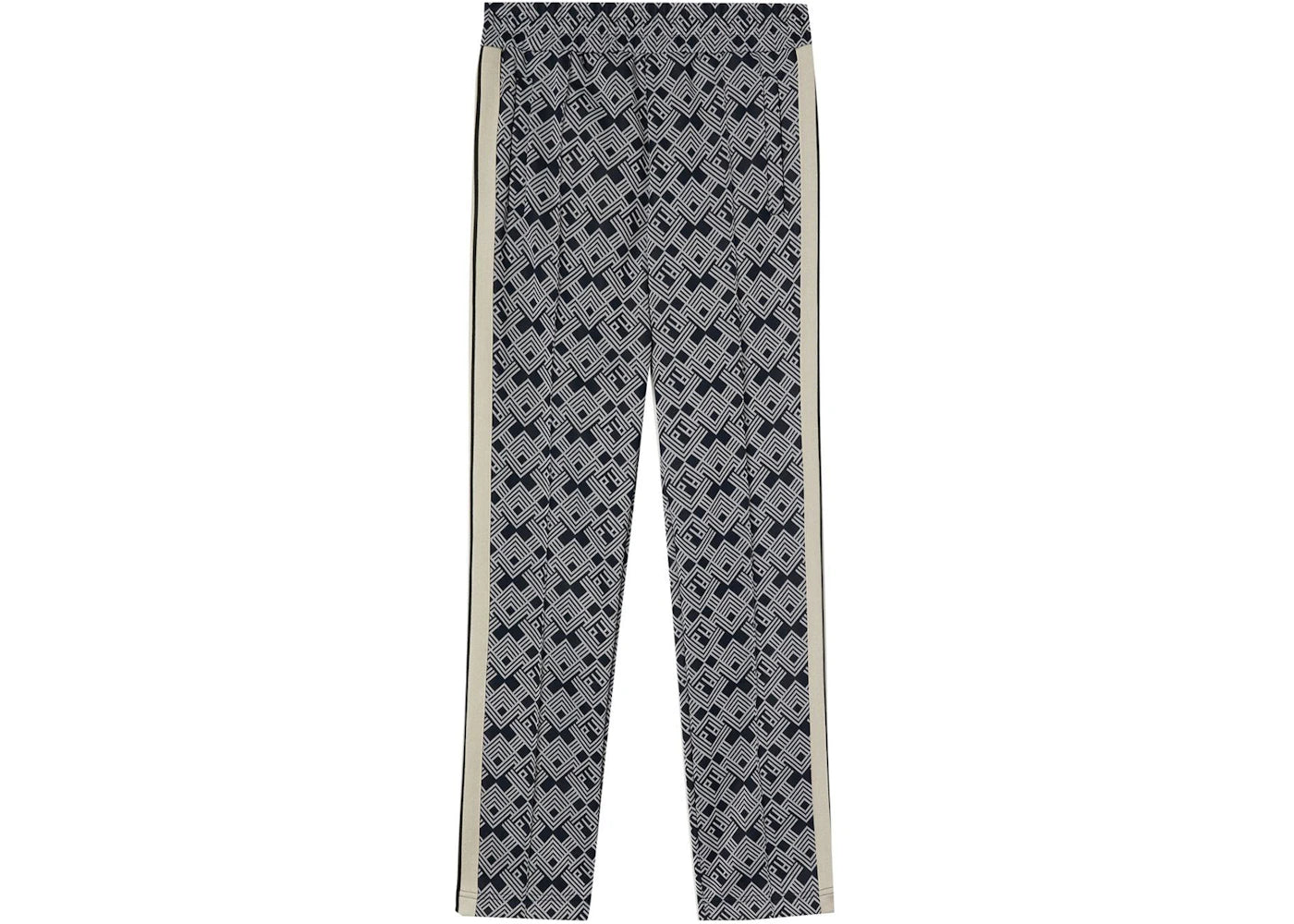 Palm Angels Monogram Track Pants Navy Blue/Off White