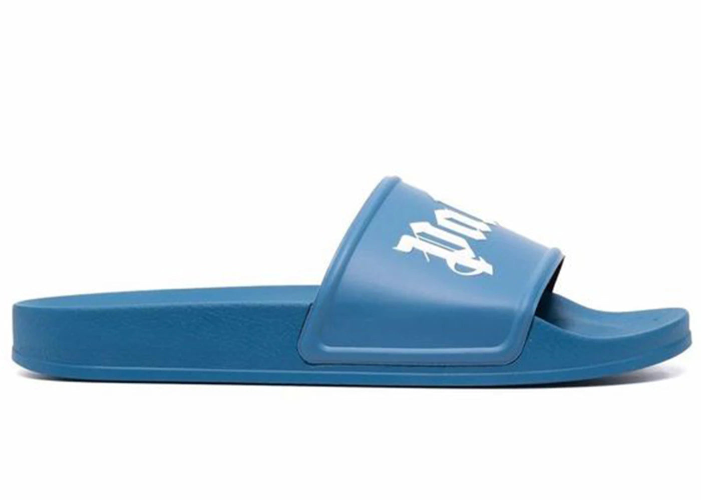 Palm Angels Pool Slides Sky Blue White