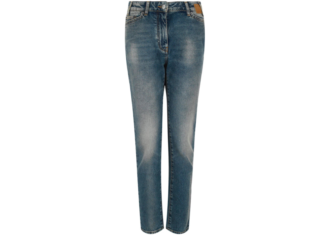 Palm Angels Raw Skinny Jeans Blue
