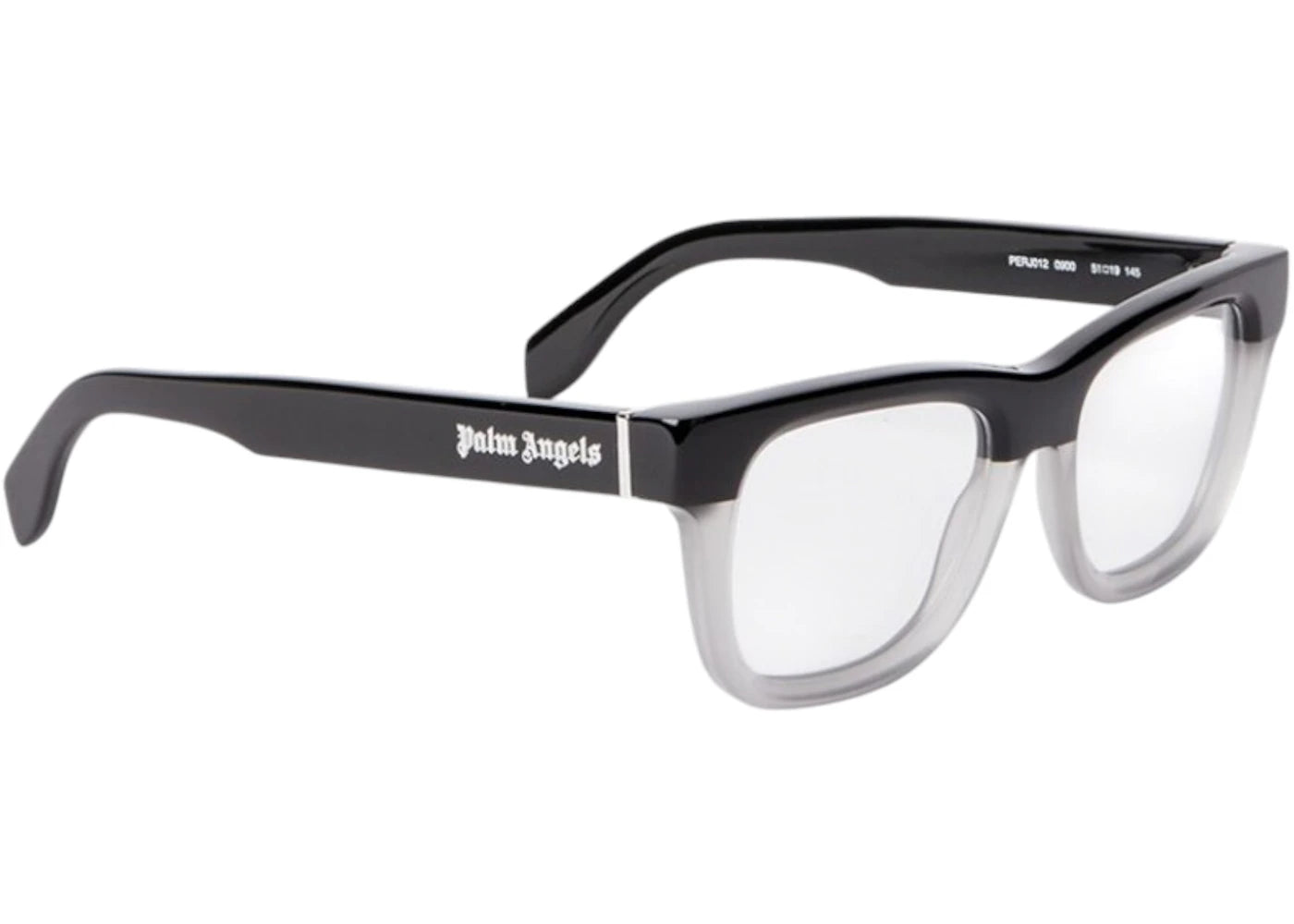Palm Angels Style 12 Eyeglasses Black Grey Clear Lens (PERJ012S25PLA0010900)