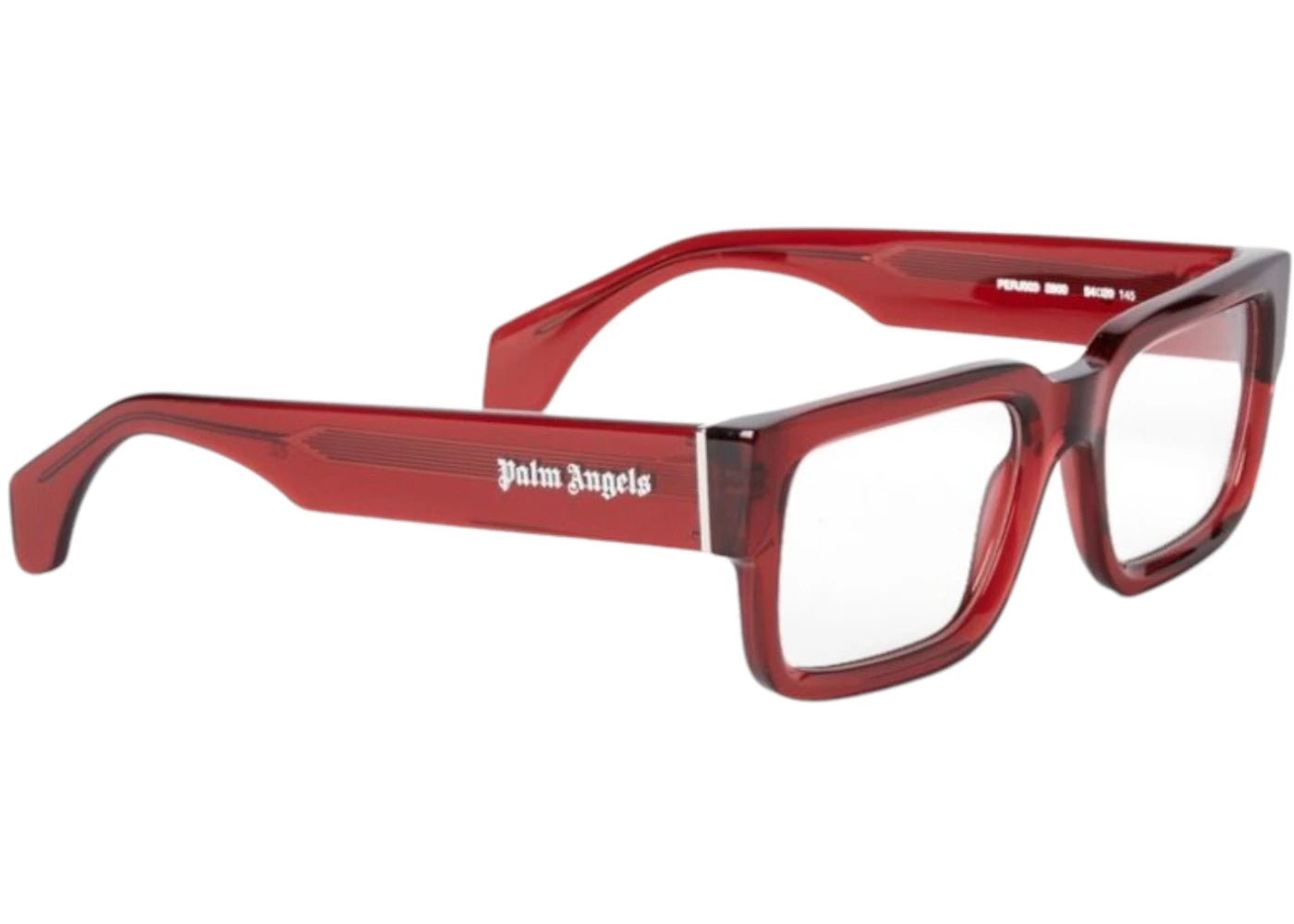 Palm Angels Style 3 Eyeglasses Burgundy Clear Lens (PERJ003F24PLA0012800)