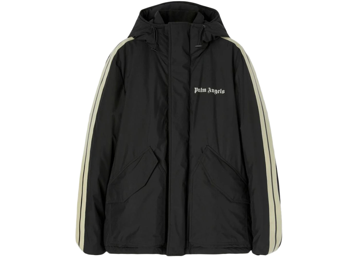 Palm Angels Track Ski Jacket Black/White