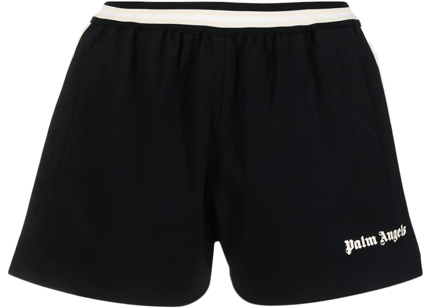 Palm Angels Women's Miami Running Shorts Black/Off White