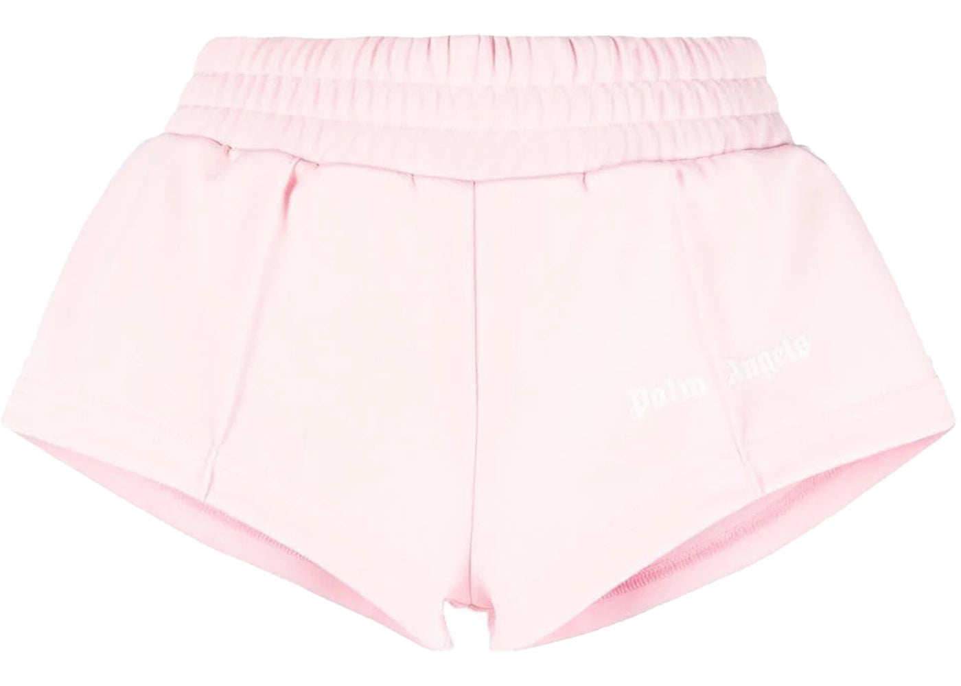 Palm Angels Womens Track Shorts Almond Blossom/White