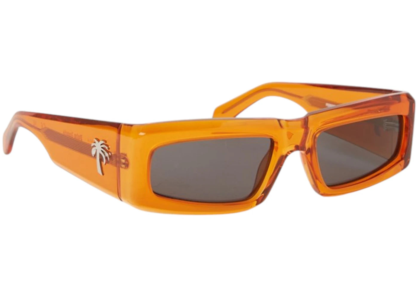 Palm Angels Yreka Sunglasses Orange Dark Grey Grey (PERI055S24PLA0012007)