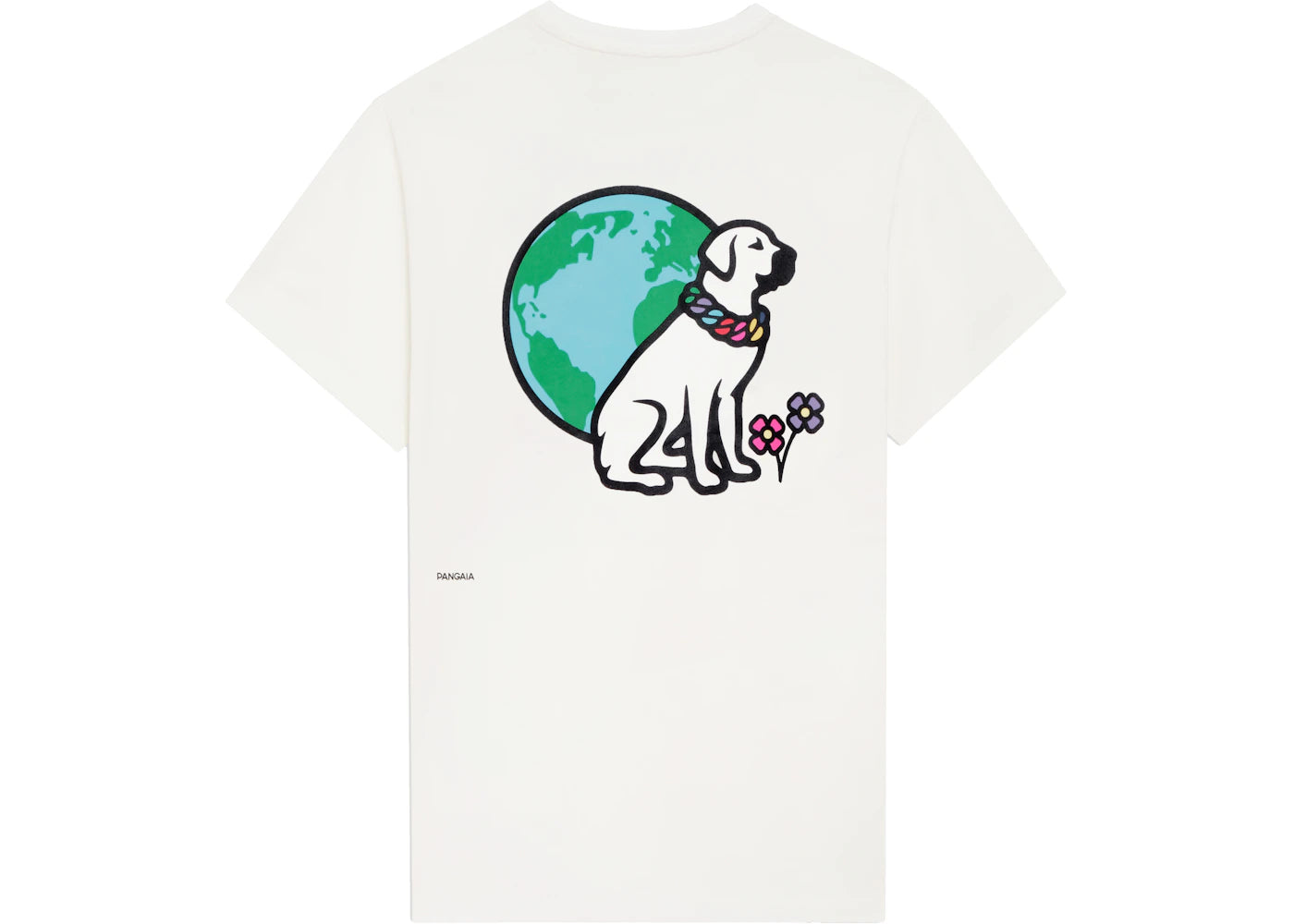 Pangaia x Victor Victor Sitting Dog T-Shirt Off White