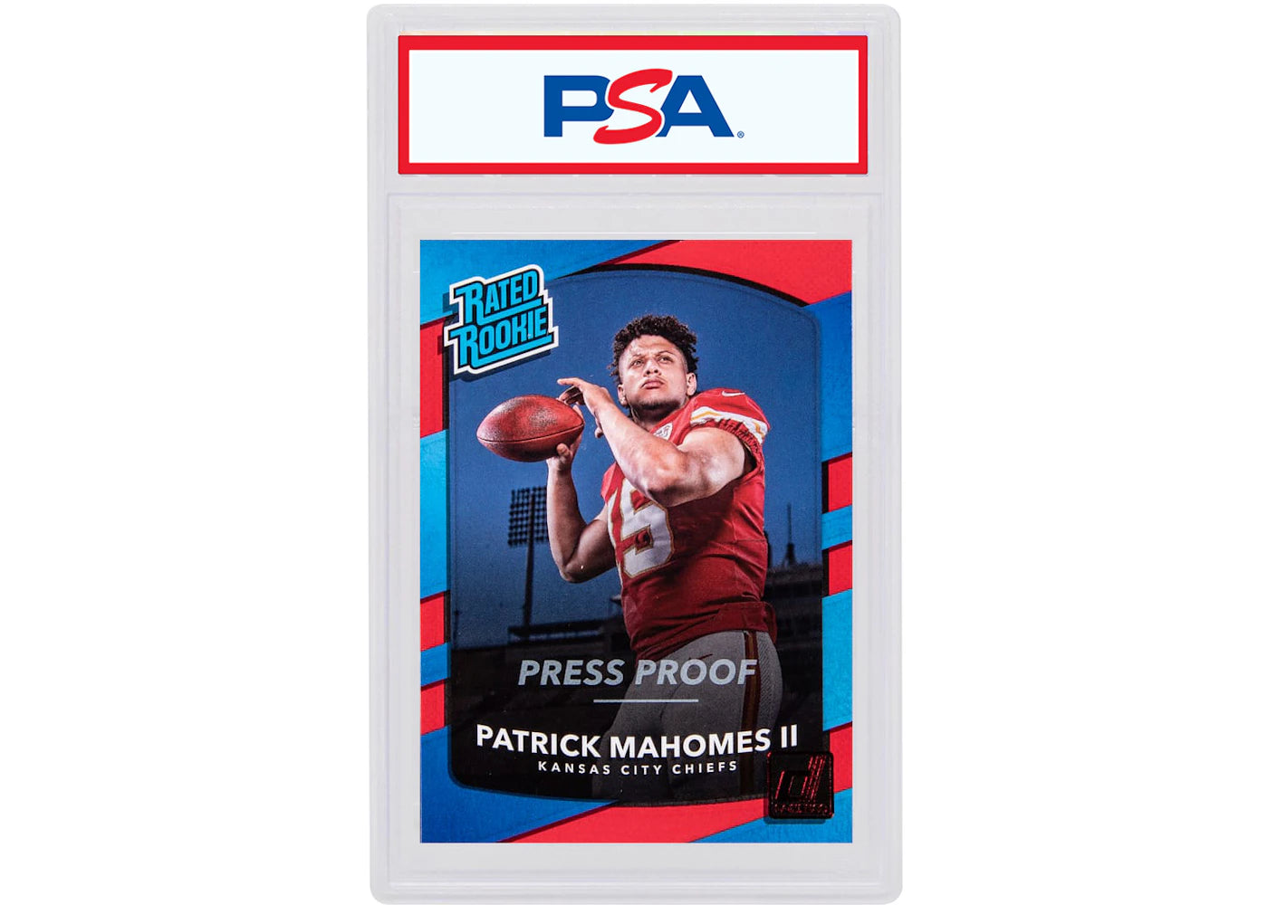 Patrick Mahomes 2017 Panini Donruss Rookie Red Press Proof #327 (PSA or BGS Graded)