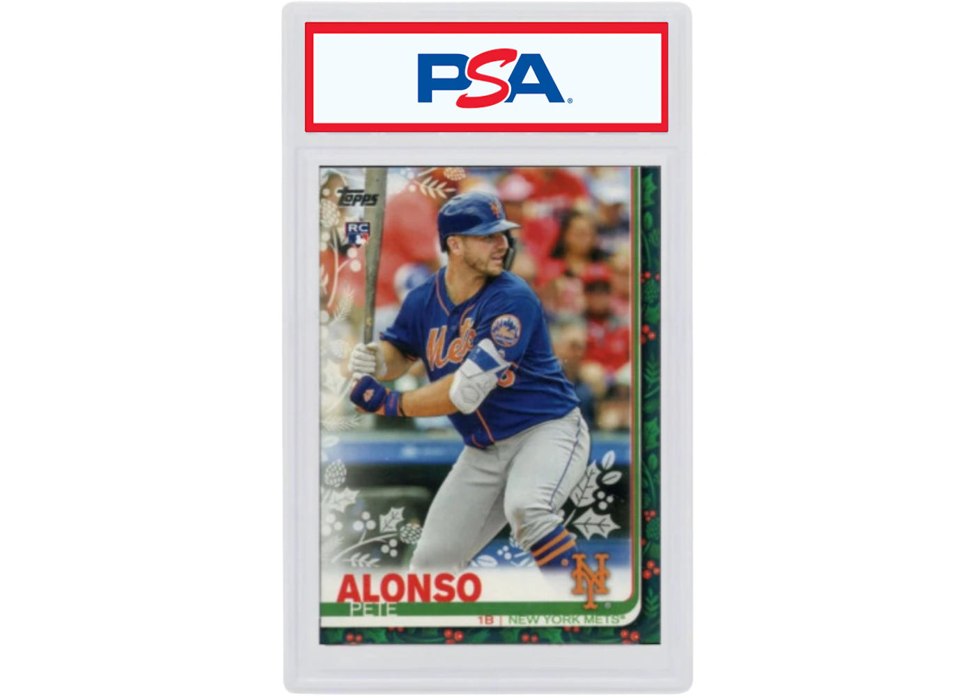 Pete Alonso 2019 Topps Holiday Rookie No Lights on Bat/ Regular Socks #71