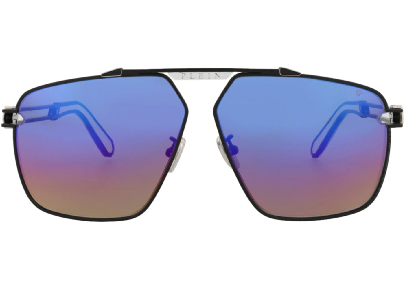 Philipp Plein Aviator-Frame Titanium Sunglasses Black Black Multicolor (SPP049M-63-0541)