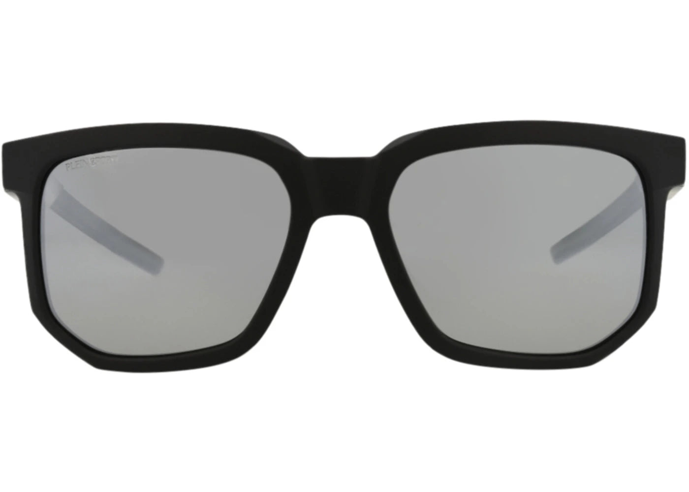 Philipp Plein Square-Frame Injection Sunglasses Black Black Smoke (SSP011-56-U28W)