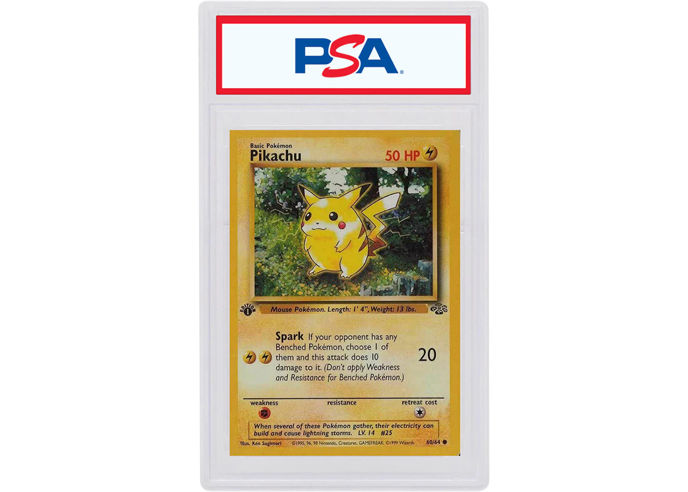 Pikachu 1999 Pokemon Jungle 1st Edition #60 (PSA or BGS Graded)
