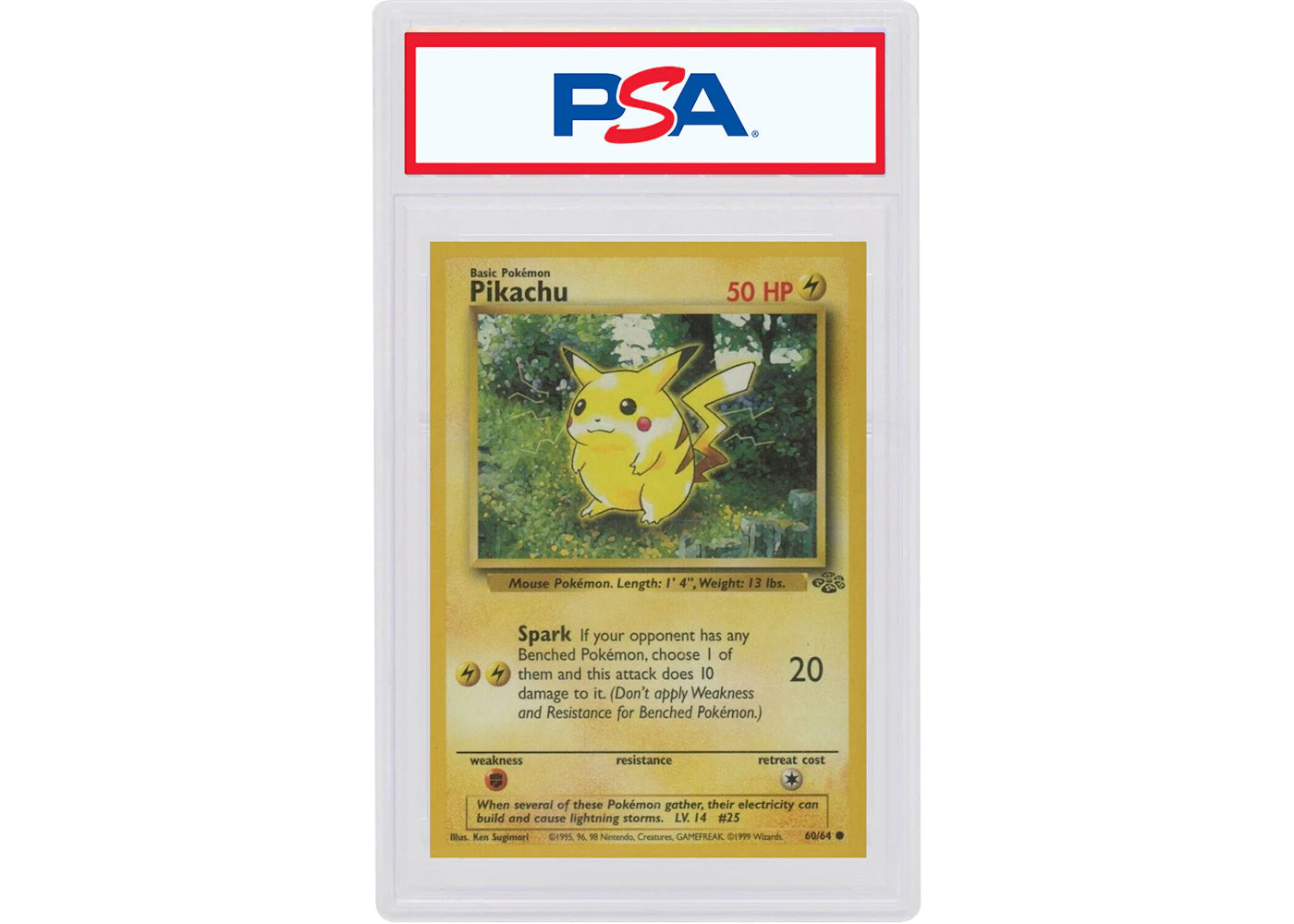 Pikachu 1999 Pokémon Jungle Unlimited #60/64 (PSA or BGS Graded)