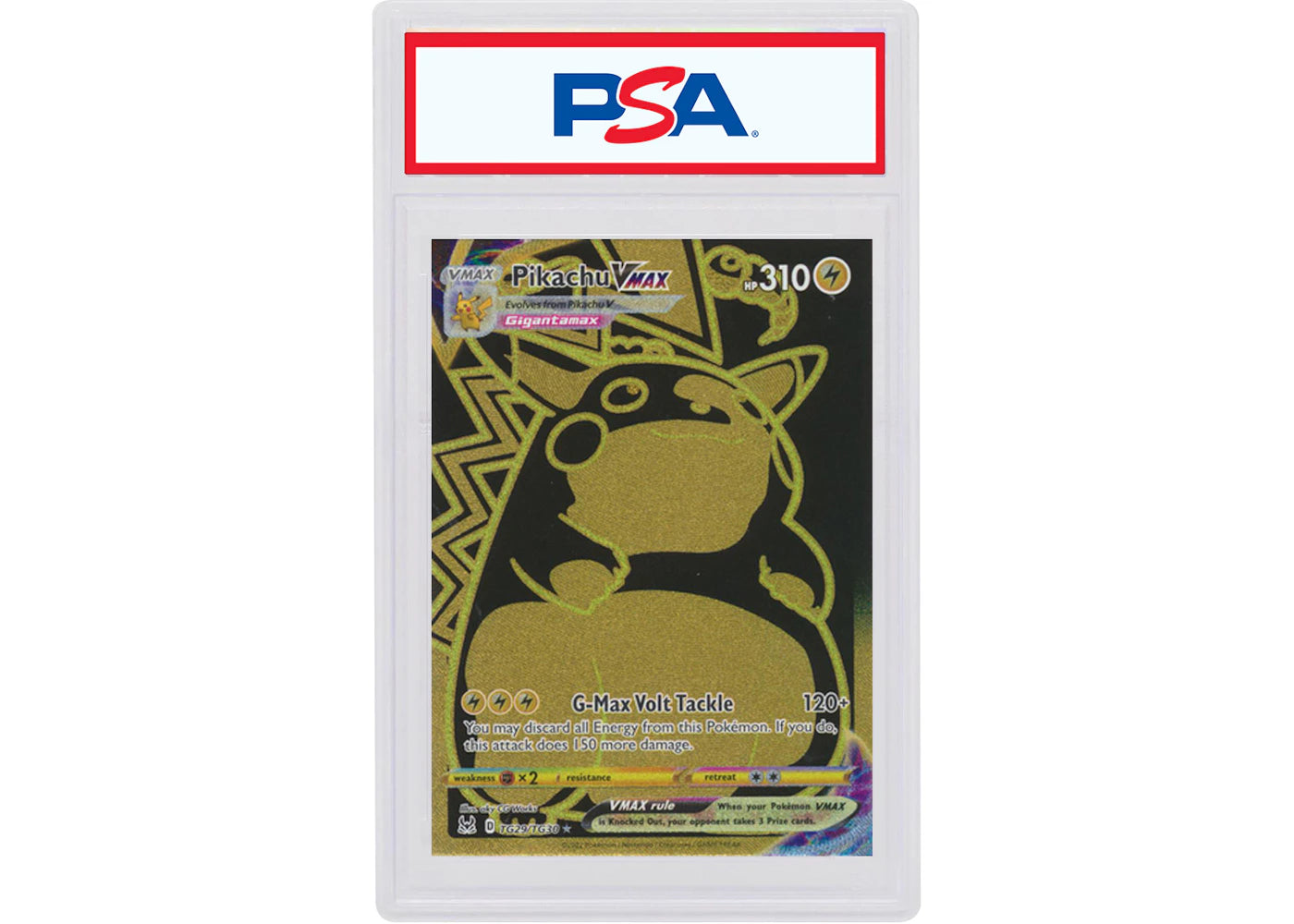 Pikachu VMAX 2022 Pokémon Sword & Shield Lost Origin Full Art #TG29/TG30 (PSA or BGS Graded)