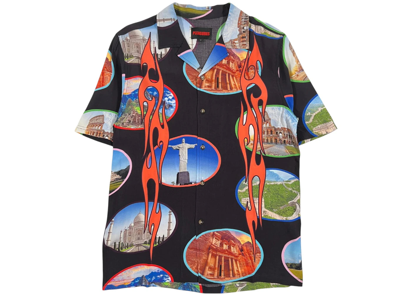 Pleasures 7 Wonder Camp Shirt Black