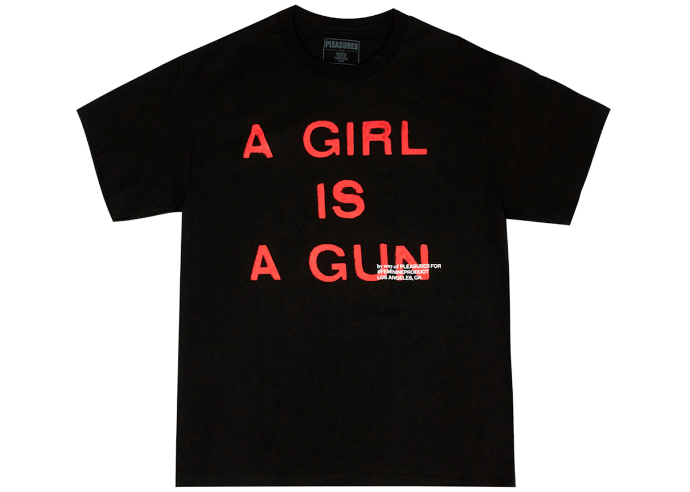 Pleasures A Girl is a Gun T-shirt Black