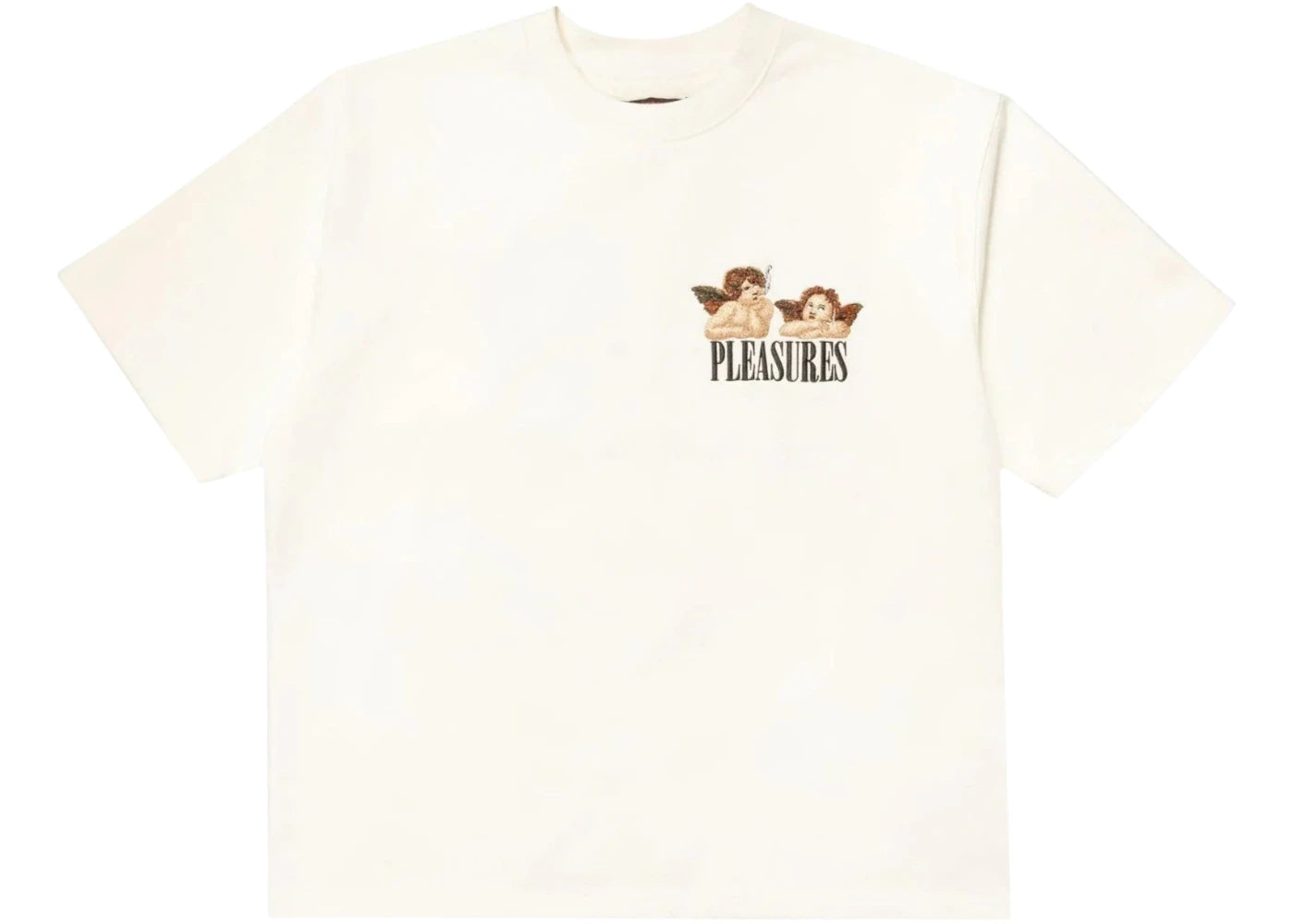 Pleasures Dynamic Short Sleeve Crewneck Ecru