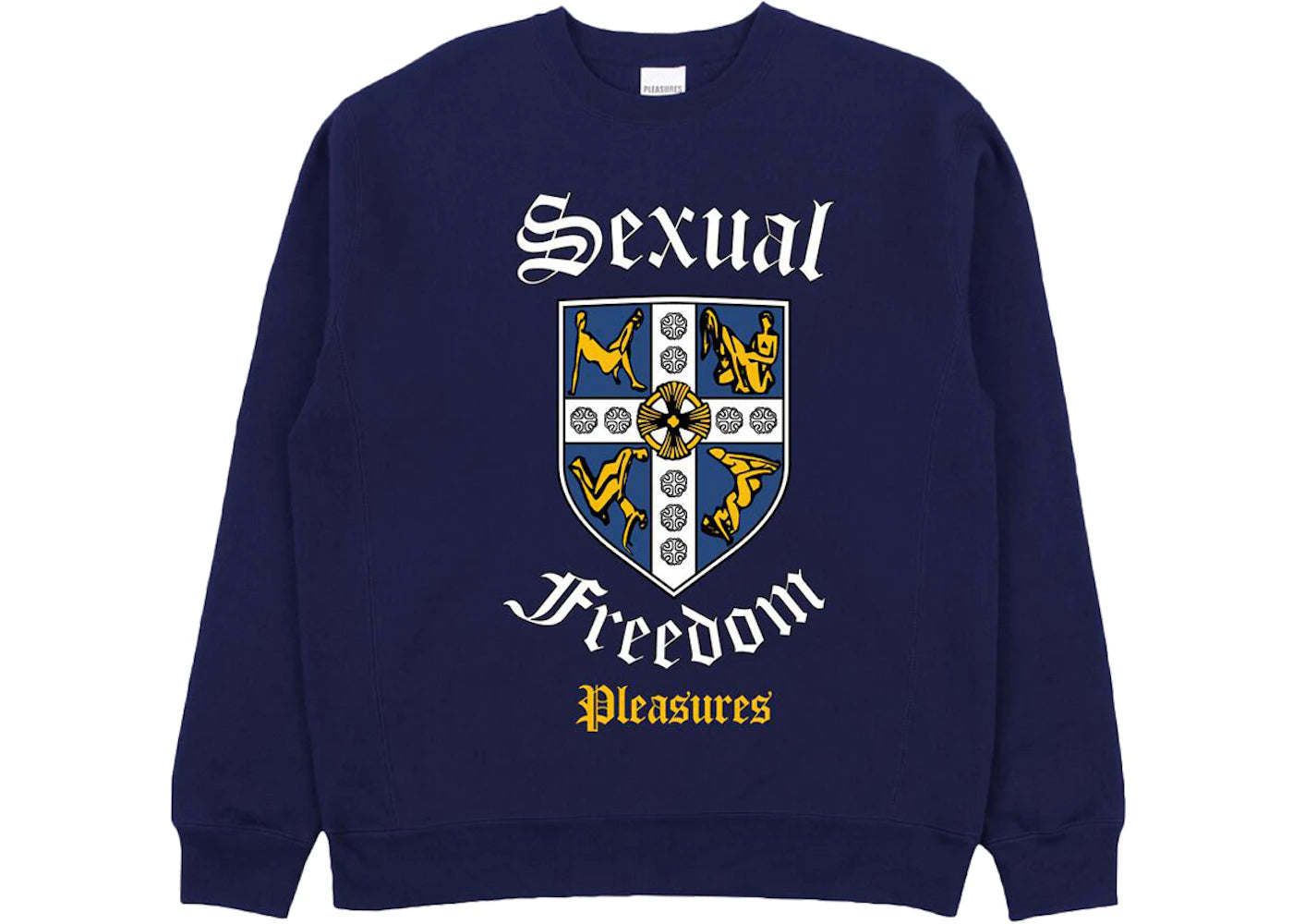Pleasures Educated Crewnewck Sweatshirt Navy