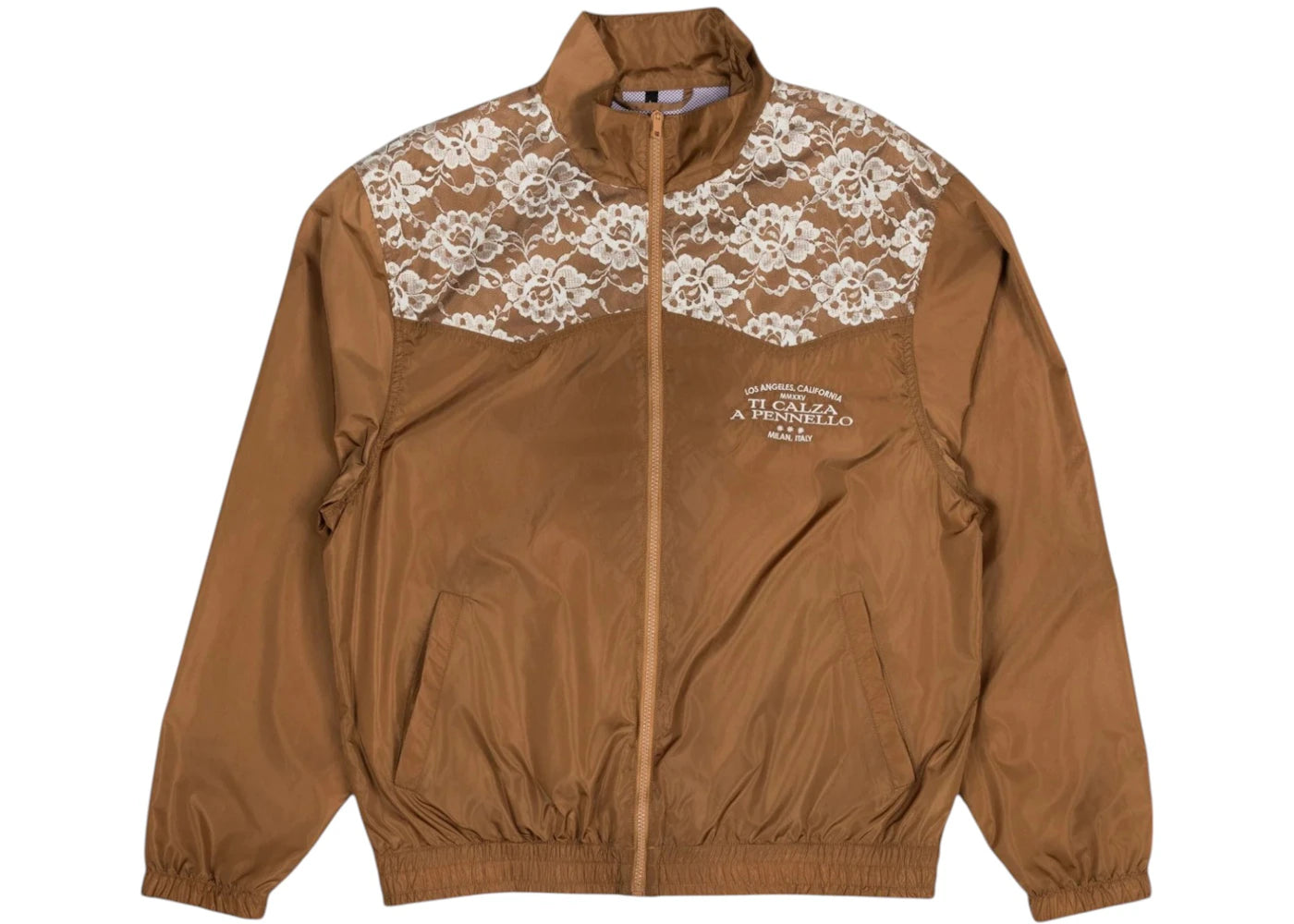 Pleasures Francesca Track Jacket Brown