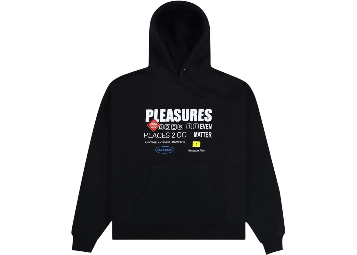 Pleasures Grass Fed Hoodie Black