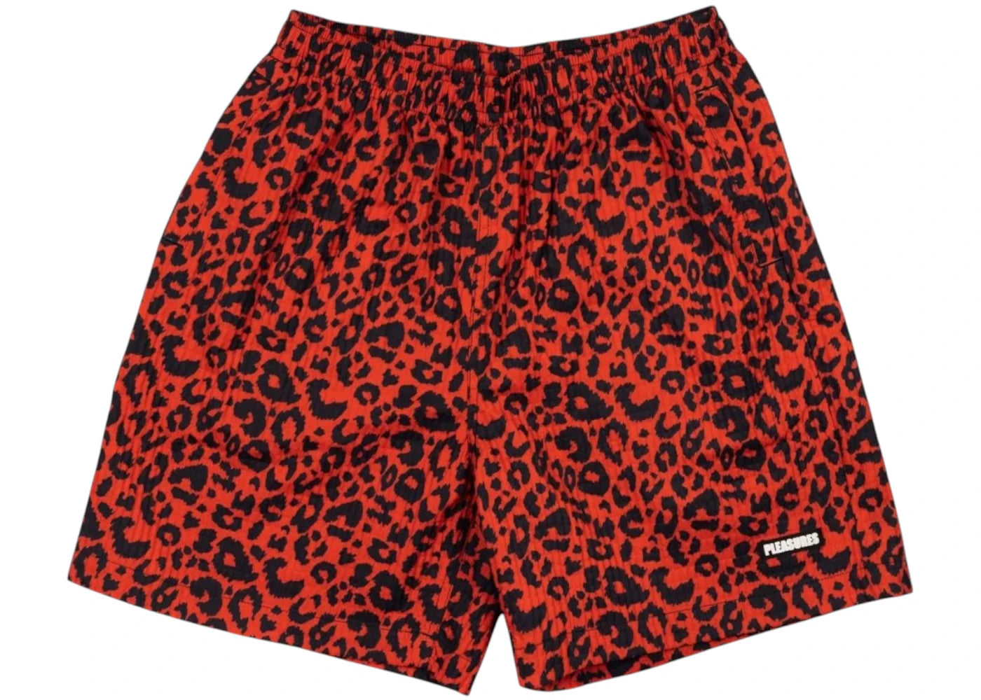 Pleasures Leopard Active Shorts Red