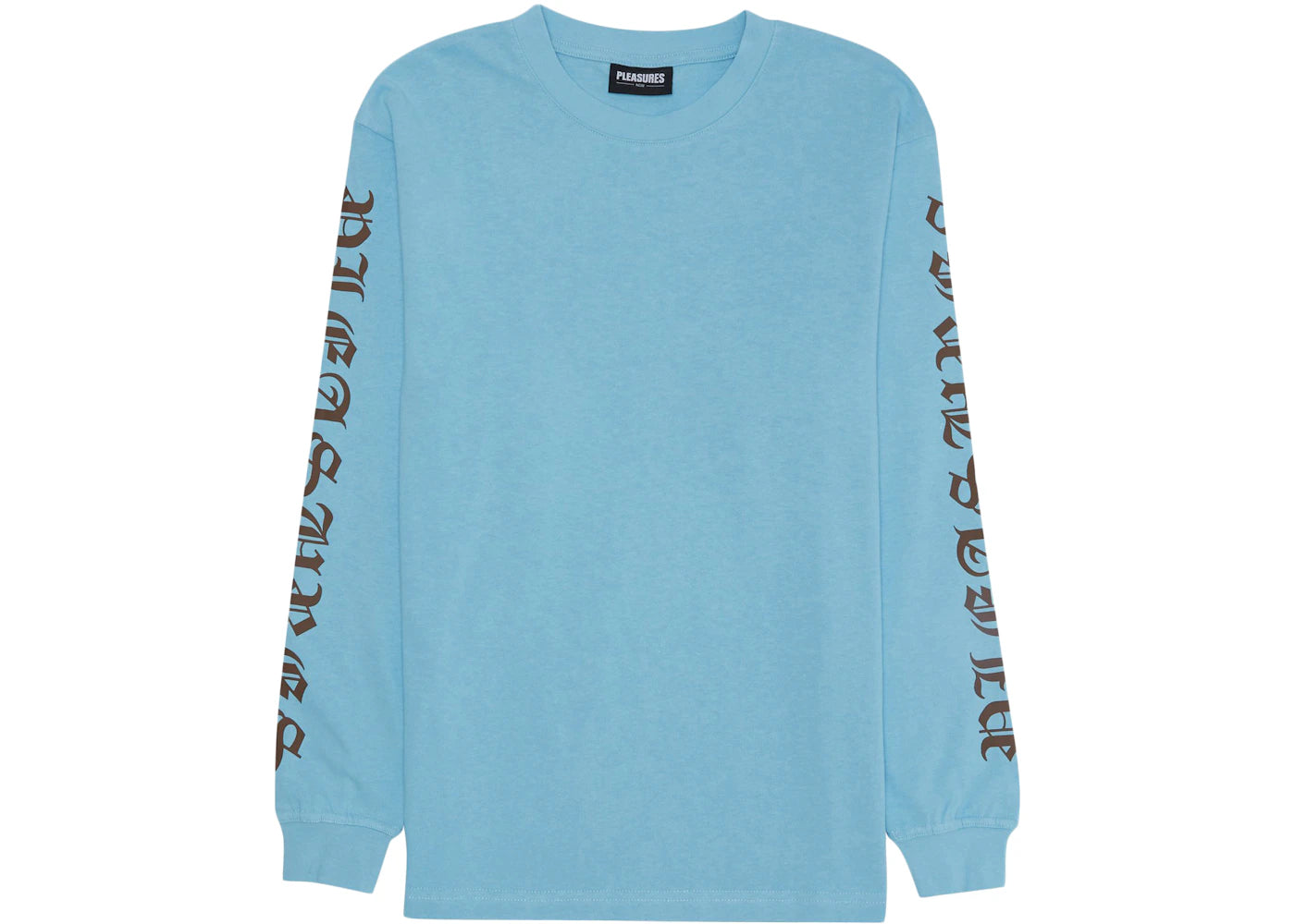 Pleasures Old E Heavyweight Long Sleeve Shirt Blue