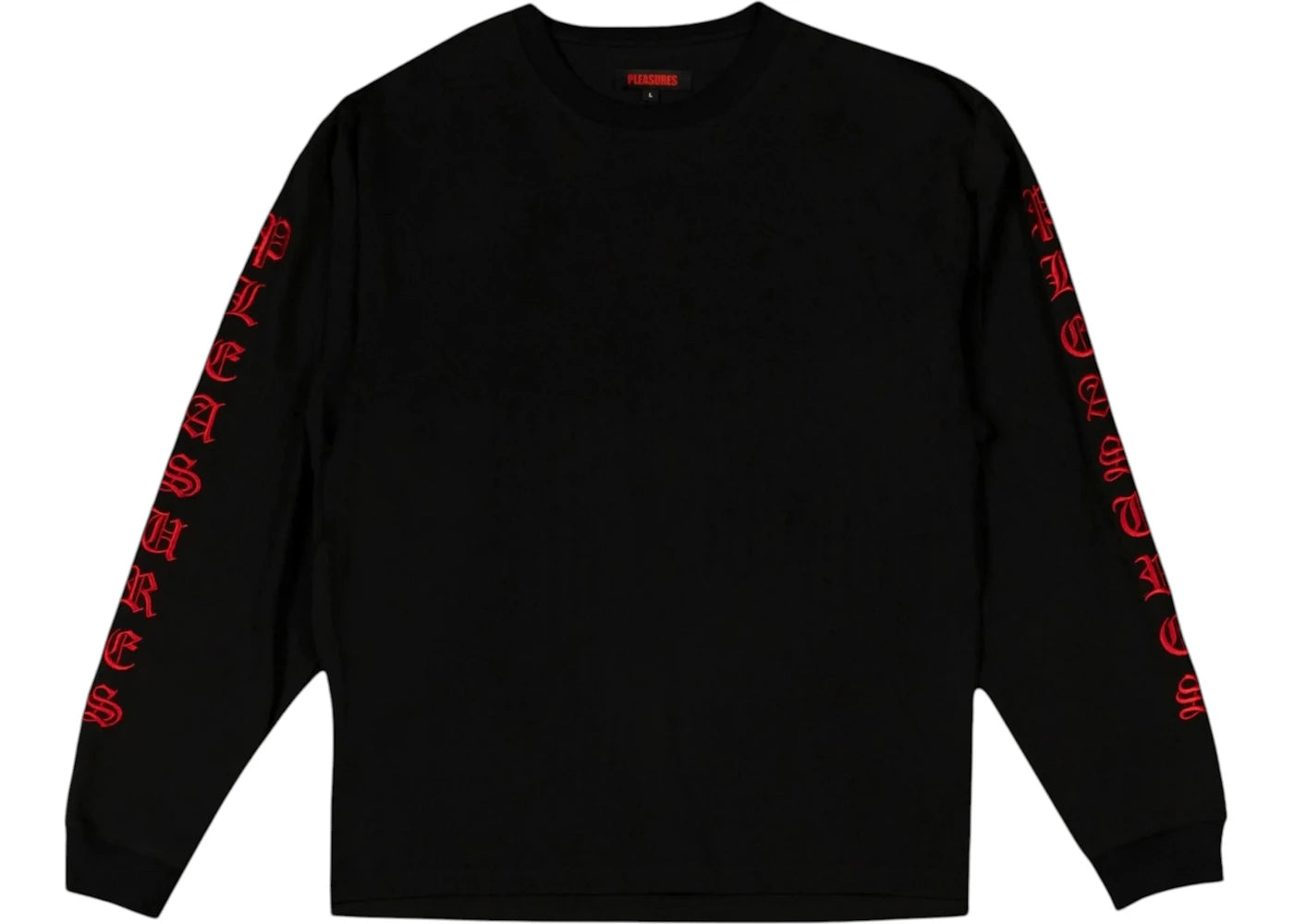 Pleasures Old English Heavyweight Long Sleeve Shirt Black