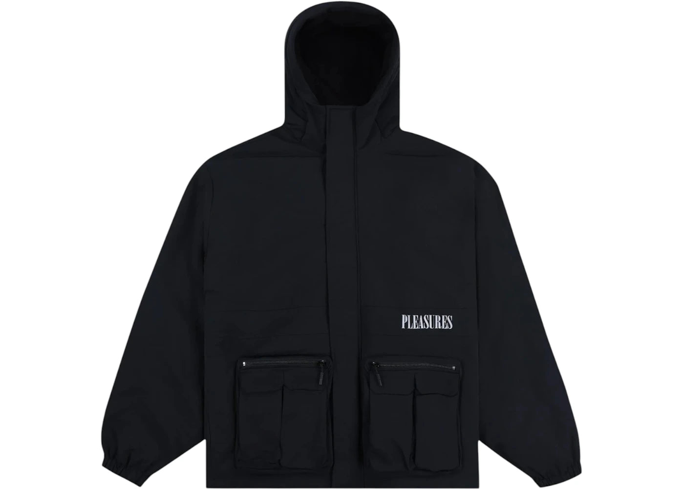 Pleasures Run Hooded Jacket Black