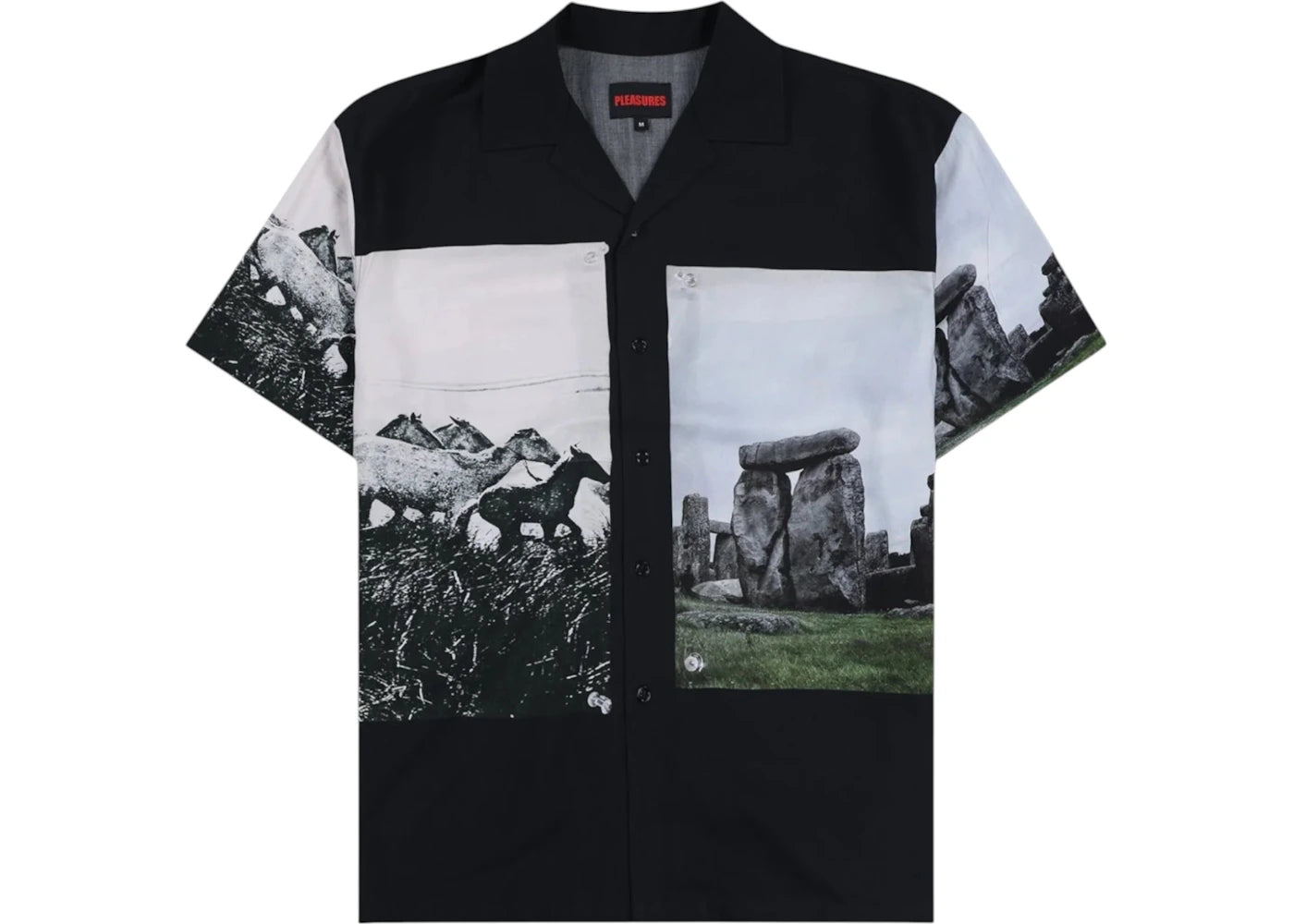 Pleasures Stone Horse Button Down Shirt Black