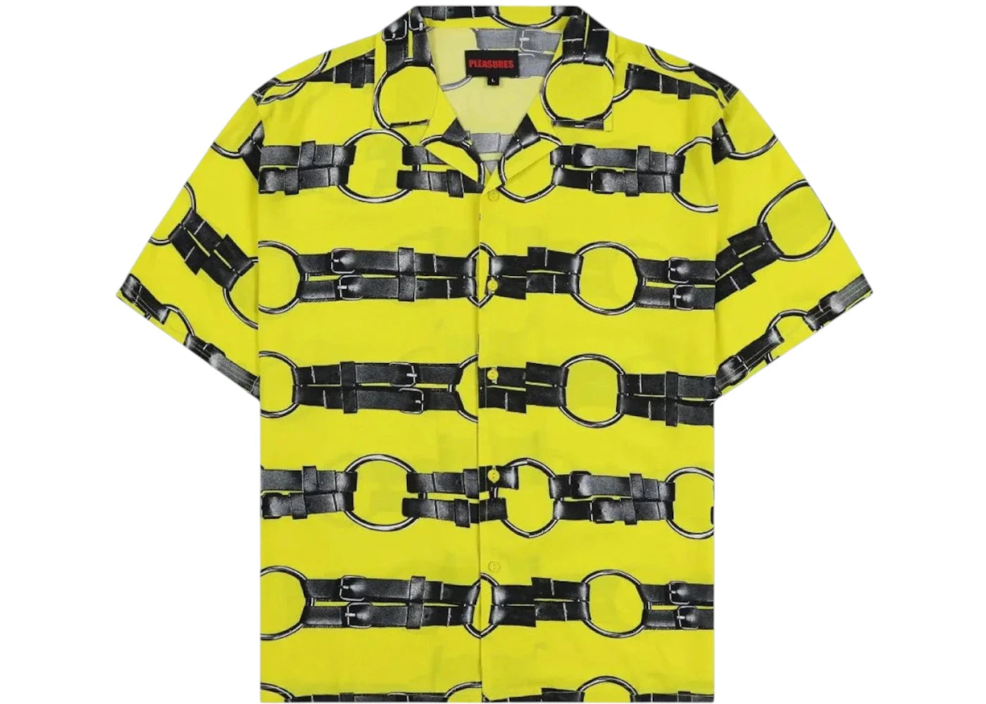 Pleasures Straps Button Down Shirt Yellow