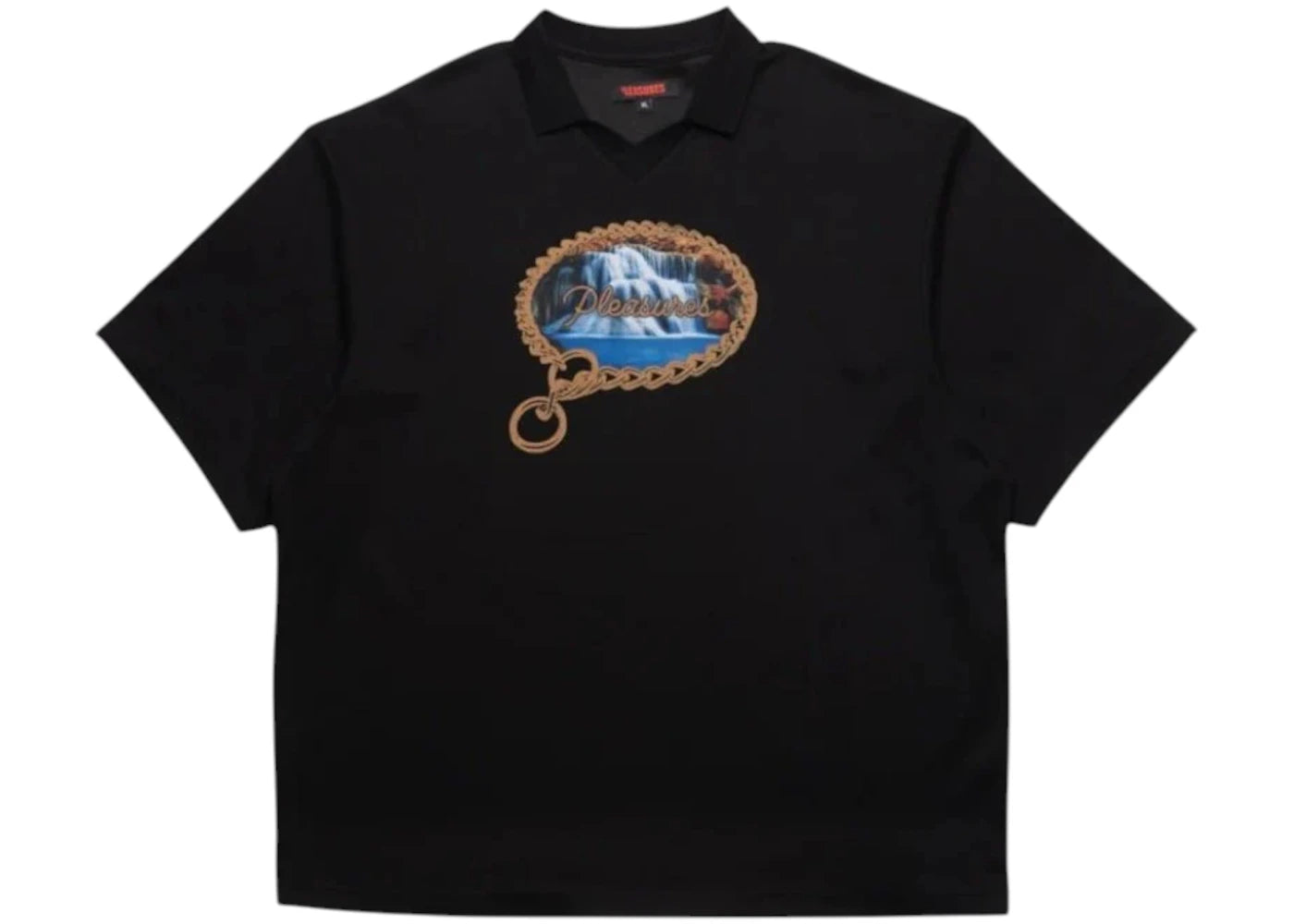 Pleasures Submission Boxy Polo Black