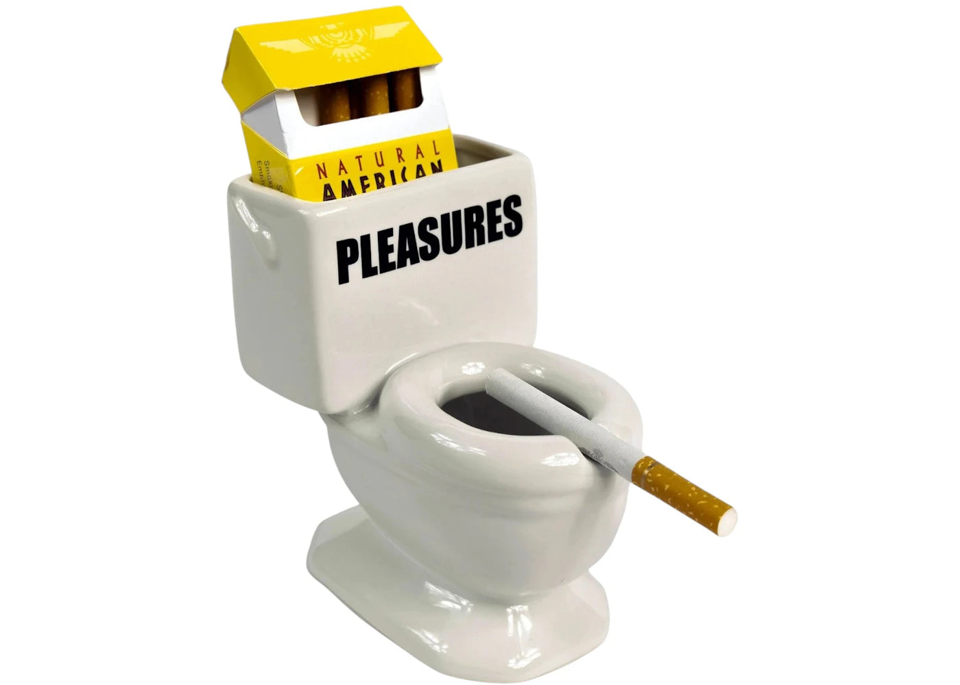 Pleasures Toilet Ashtray White