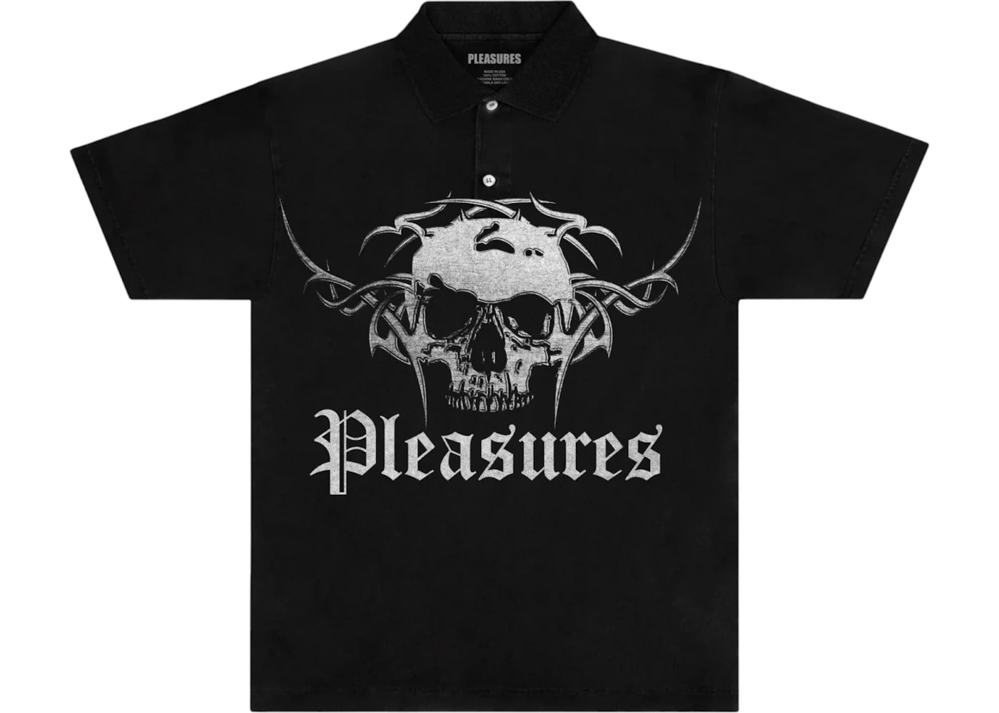 Pleasures Tradition Polo Shirt Black