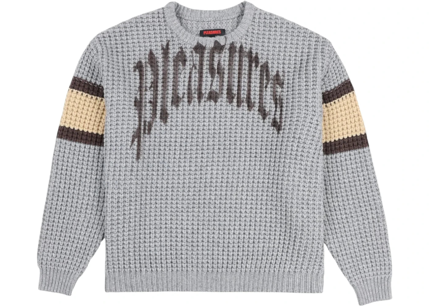 Pleasures Twitch Chunky Knit Sweat Grey