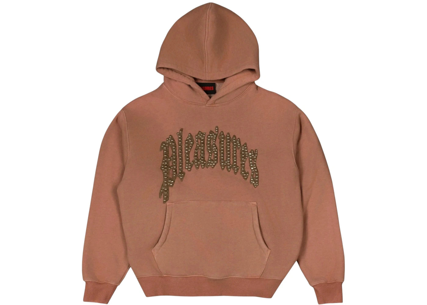 Pleasures Twitch Studded Hoodie Clay
