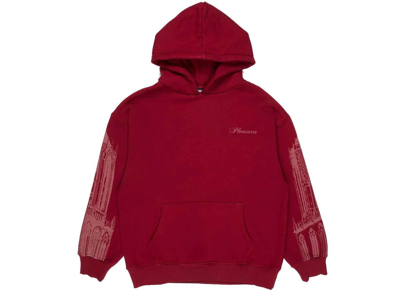 Pleasures Warsaw Hoodie Burgundy