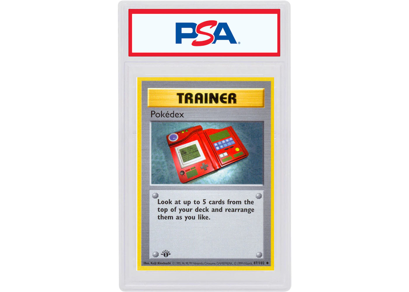 Pokedex 1999 Pokemon TCG Base Set 1st Edition #87/102