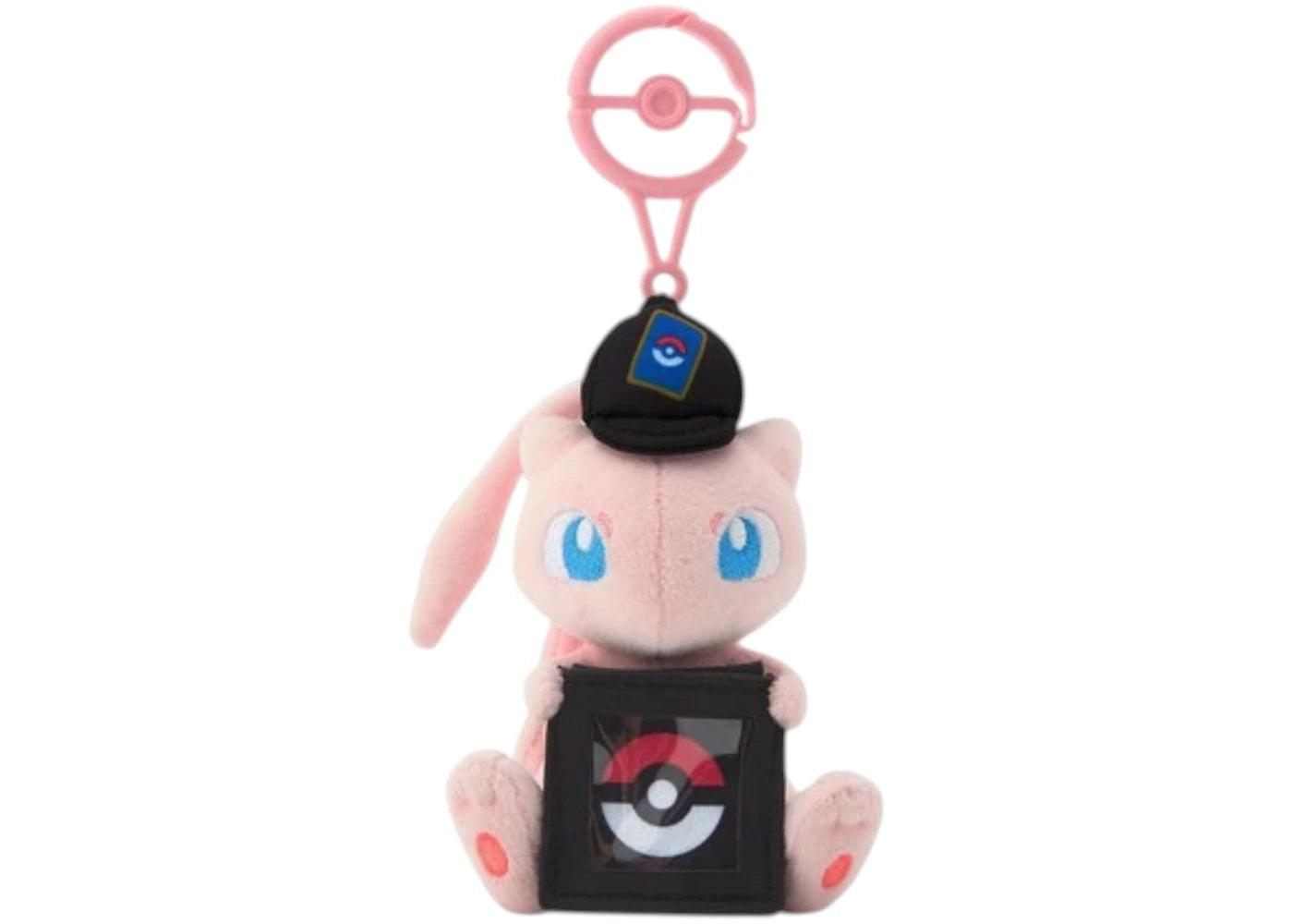 Pokemon Center Mew Card Game Coin Holder Keychain Plush