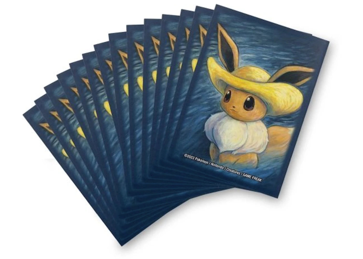 Pokemon Center x Van Gogh Museum: Eevee Inspired by Self-Portrait with Straw Hat Card 65 Card Sleeves