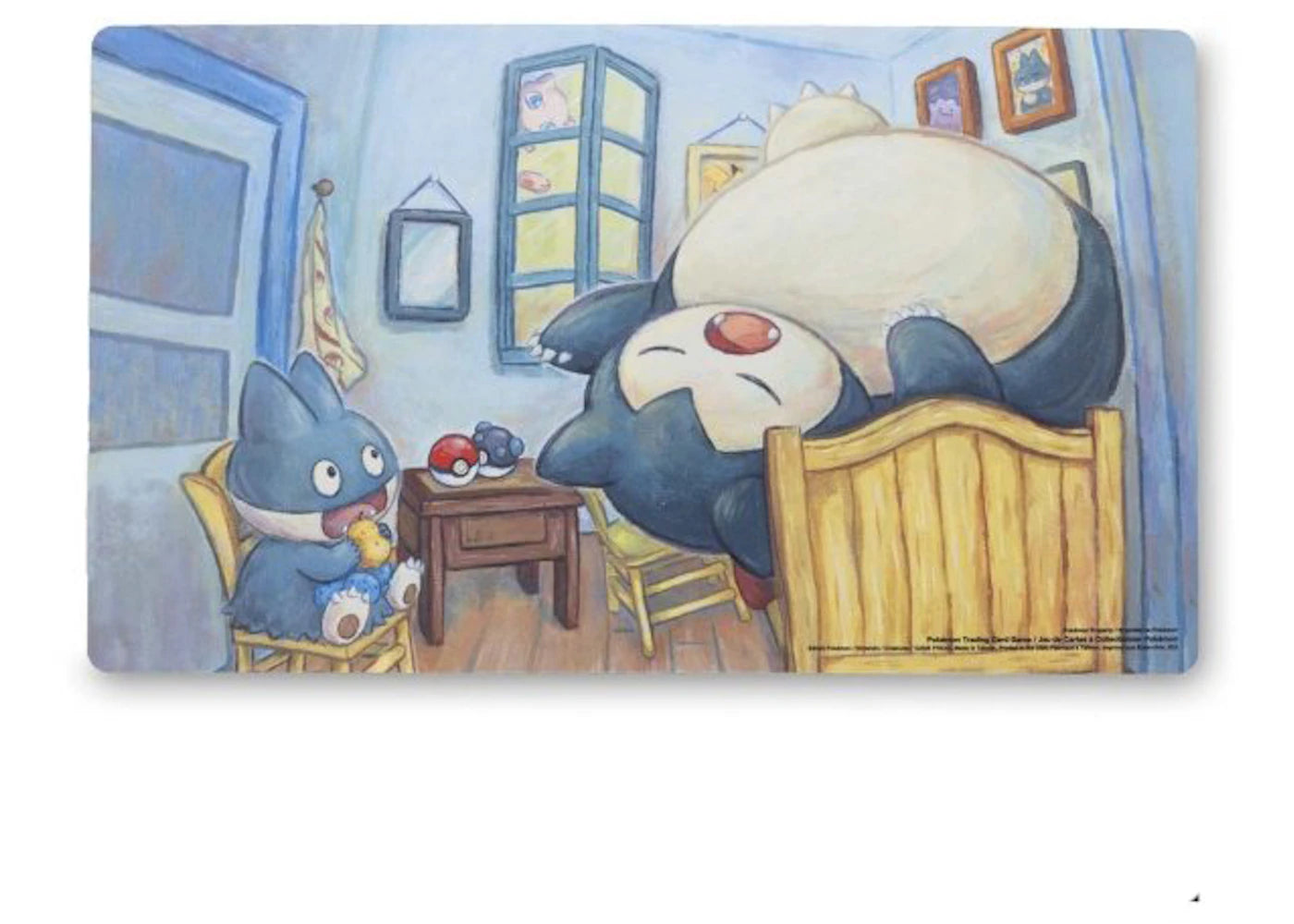 Pokemon Center x Van Gogh Museum: Munchlax & Snorlax Inspired by The Bedroom Playmat